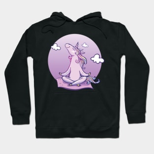 unicorn yoga meditation gift shirt Hoodie